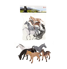 Animal World Deluxe Wild horses 5pcs