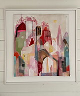 ”Drömslottet” akryltavla målad av Maria C Bernhardsson/ MC, Original