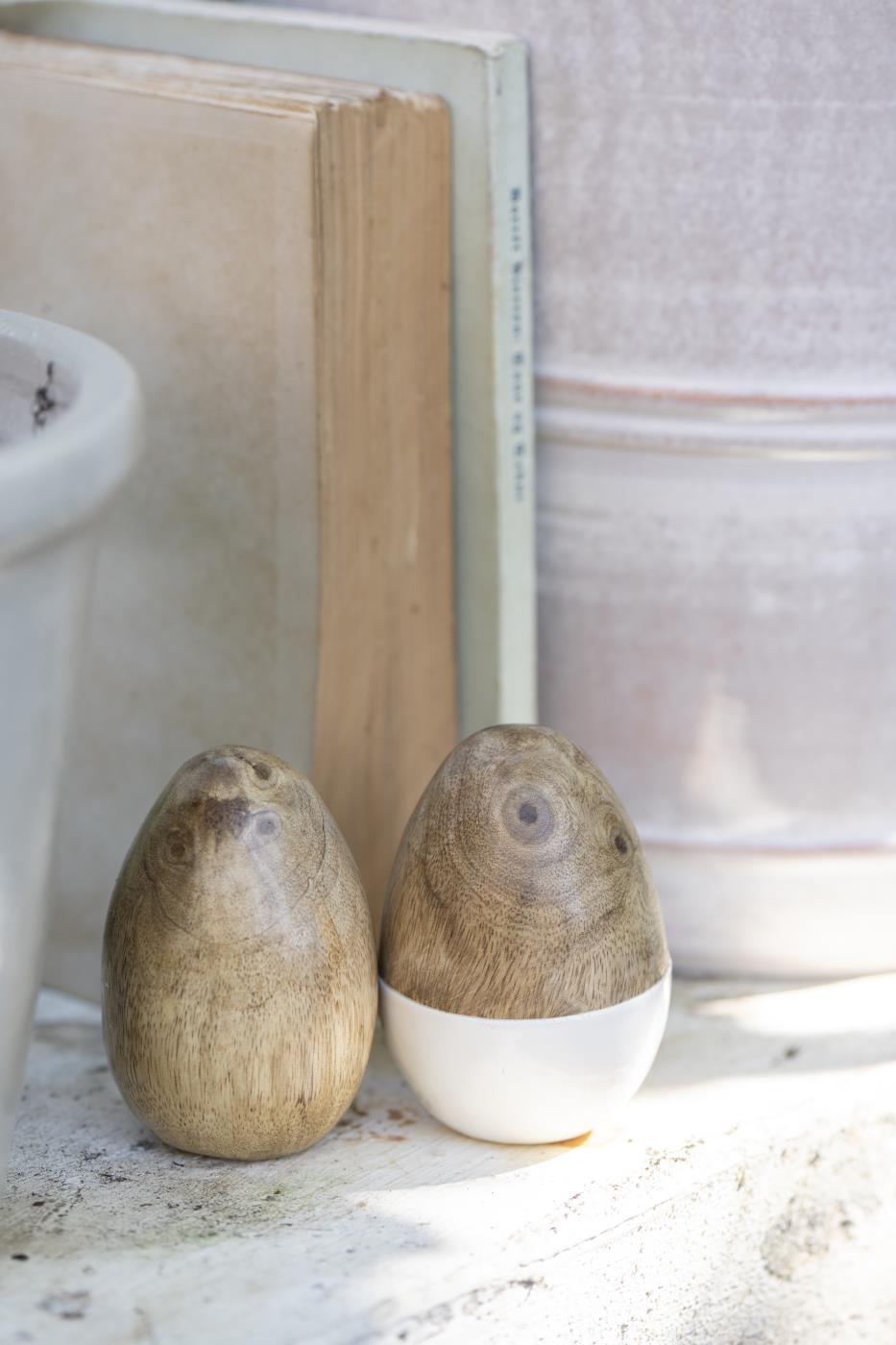 Easter egg standing, white - Ib Laursen - 2