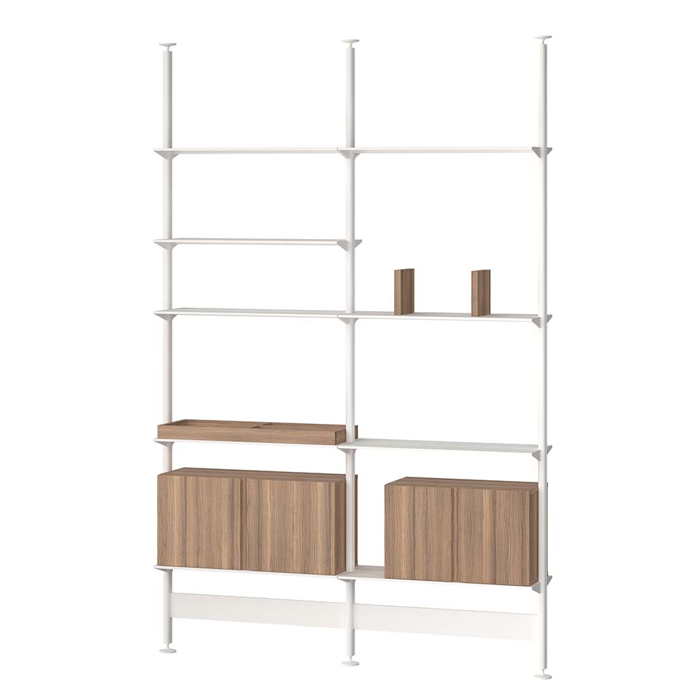 Pira G2 F C A White/Walnut 180 cm (several heights)
