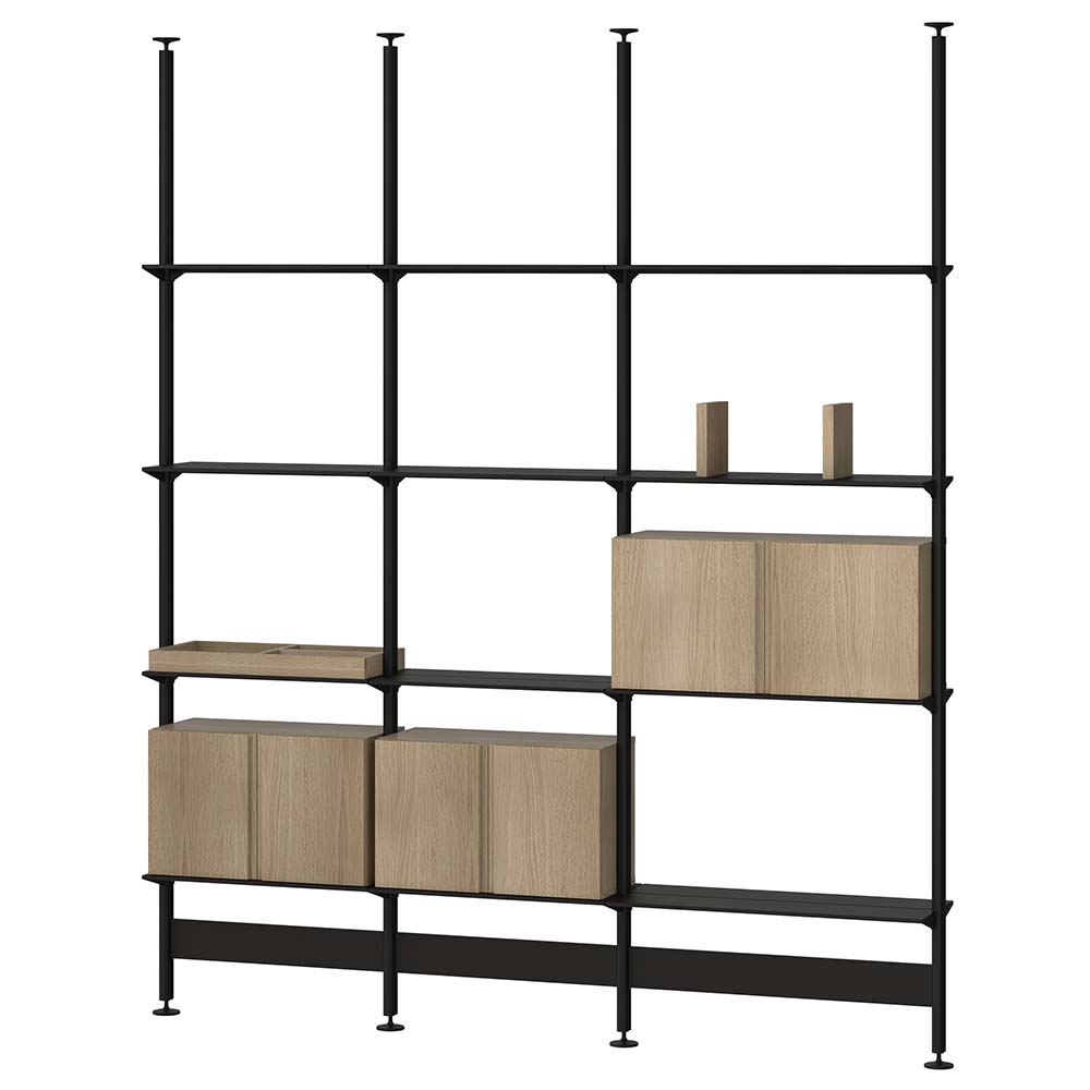 Pira G2 F C A Black grey/White oak 230 cm (flera höjder)