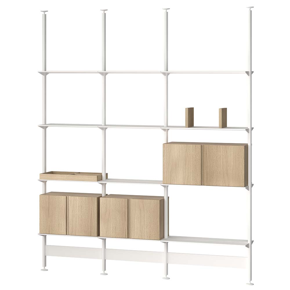 Pira G2 F C A White/White oak 230 cm (flera höjder)