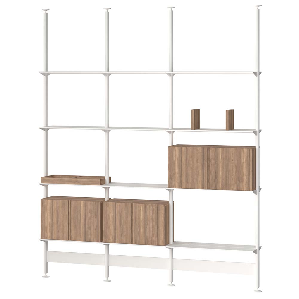 Pira G2 F C A White/Walnut 230 cm (flera höjder)