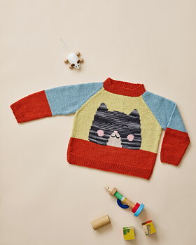 Barnjumper med katt i Esther8934112