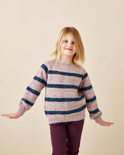 Randig raglanjumper i Kamma