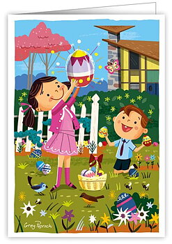 Wonderland Easter :  Kort med  kuvert