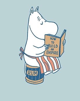 Mumin : Muminmamman läser - Kort med kuvert