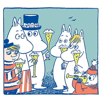 Mumin : Festen - Kort med kuvert