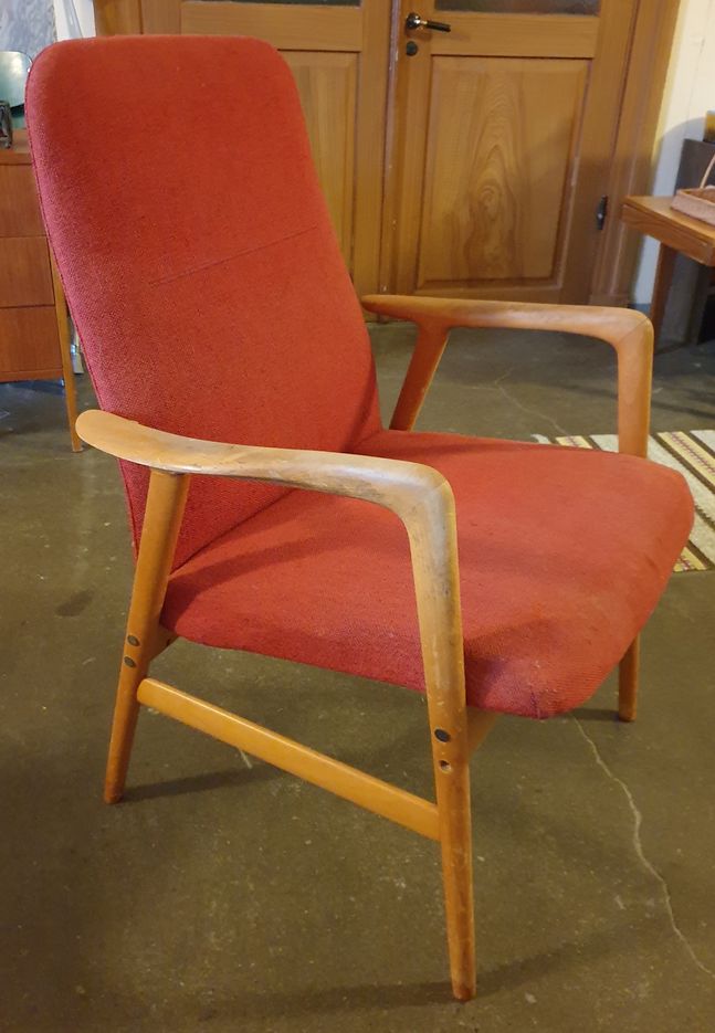 Bra Bohag armchair renovation object 1950s