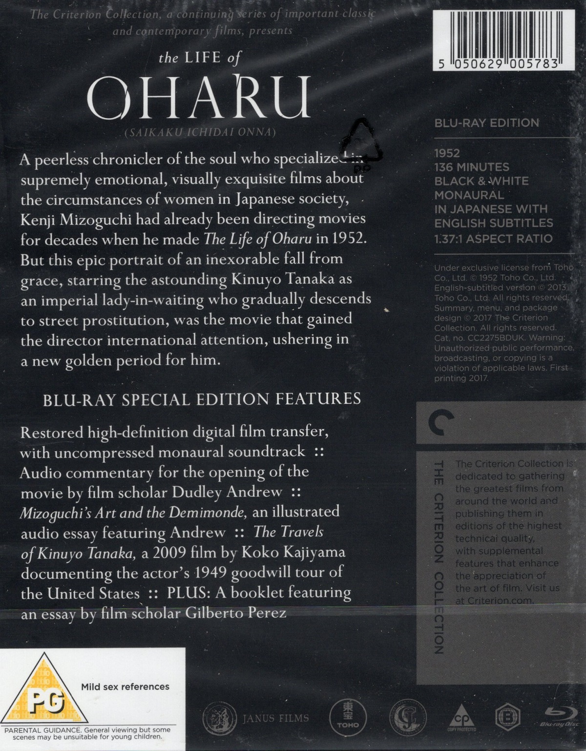The Life of Oharu (Criterion Collection) (ej svensk text) (Blu-ray) - 2