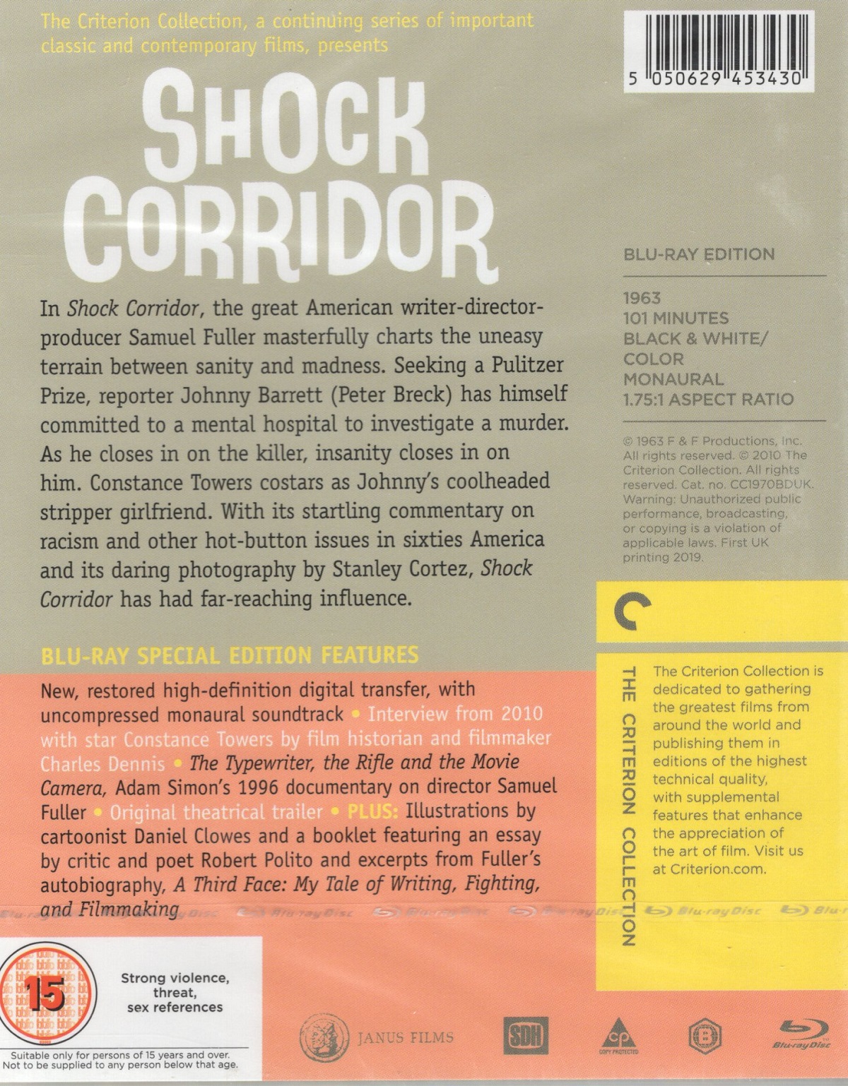 Shock Corridor (Criterion Collection) (ej svensk text) (Blu-ray) - 2