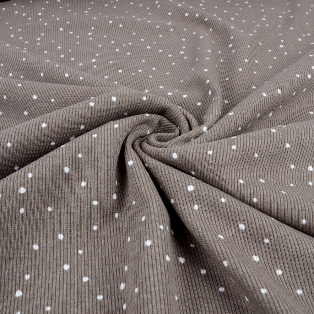 MINI SPOTS RIBBED - TAUPE - 2