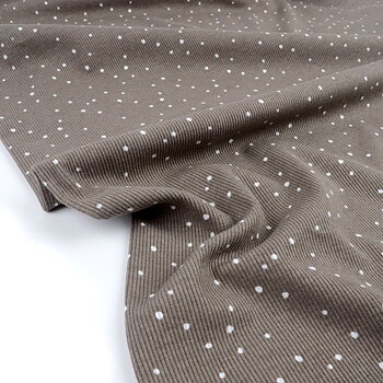 MINI SPOTS RIBBED - TAUPE