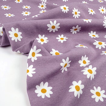 DAISY RIBBED - DUSTY LILAC