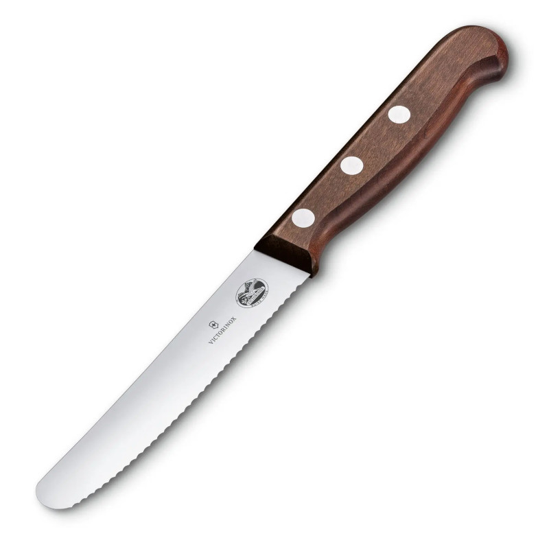 Grönsakskniv Victorinox 5.0830.11G, 11 cm Tandad / trä - 3