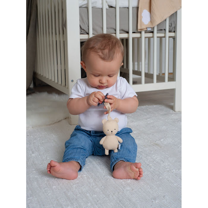 Presentkit Babyfilt Beige & Teddy Nappkompis - Jabadabado - 2