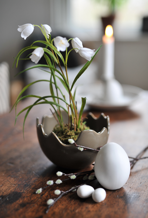 Happy Easter Bowl - Eggshell Pot - Shiny Dust - Large