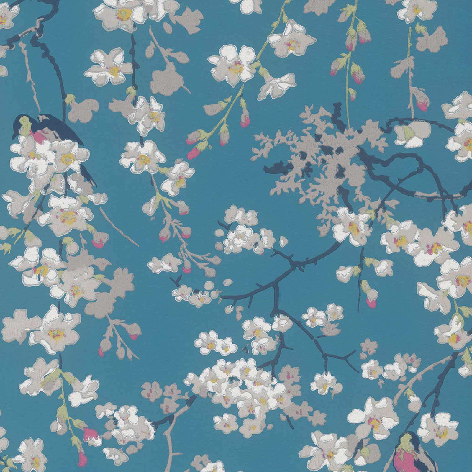 TAPET MASSINGBERD BLOSSOM, Deep Blue