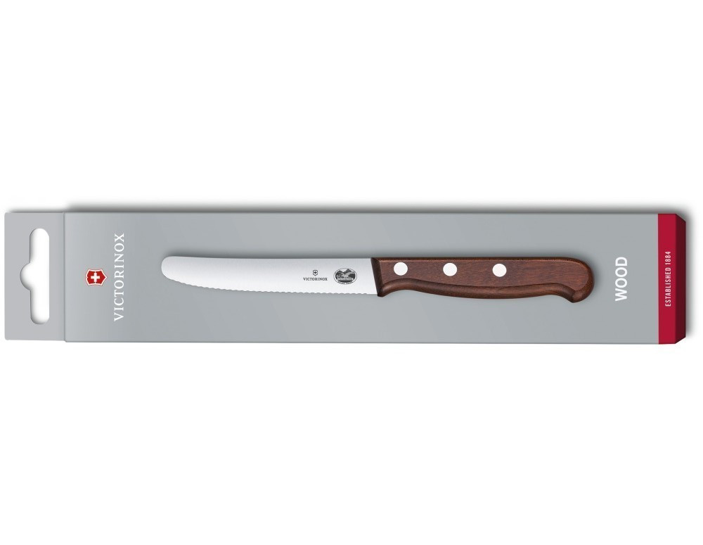 Grönsakskniv Victorinox 5.0830.11G, 11 cm tandad - 2
