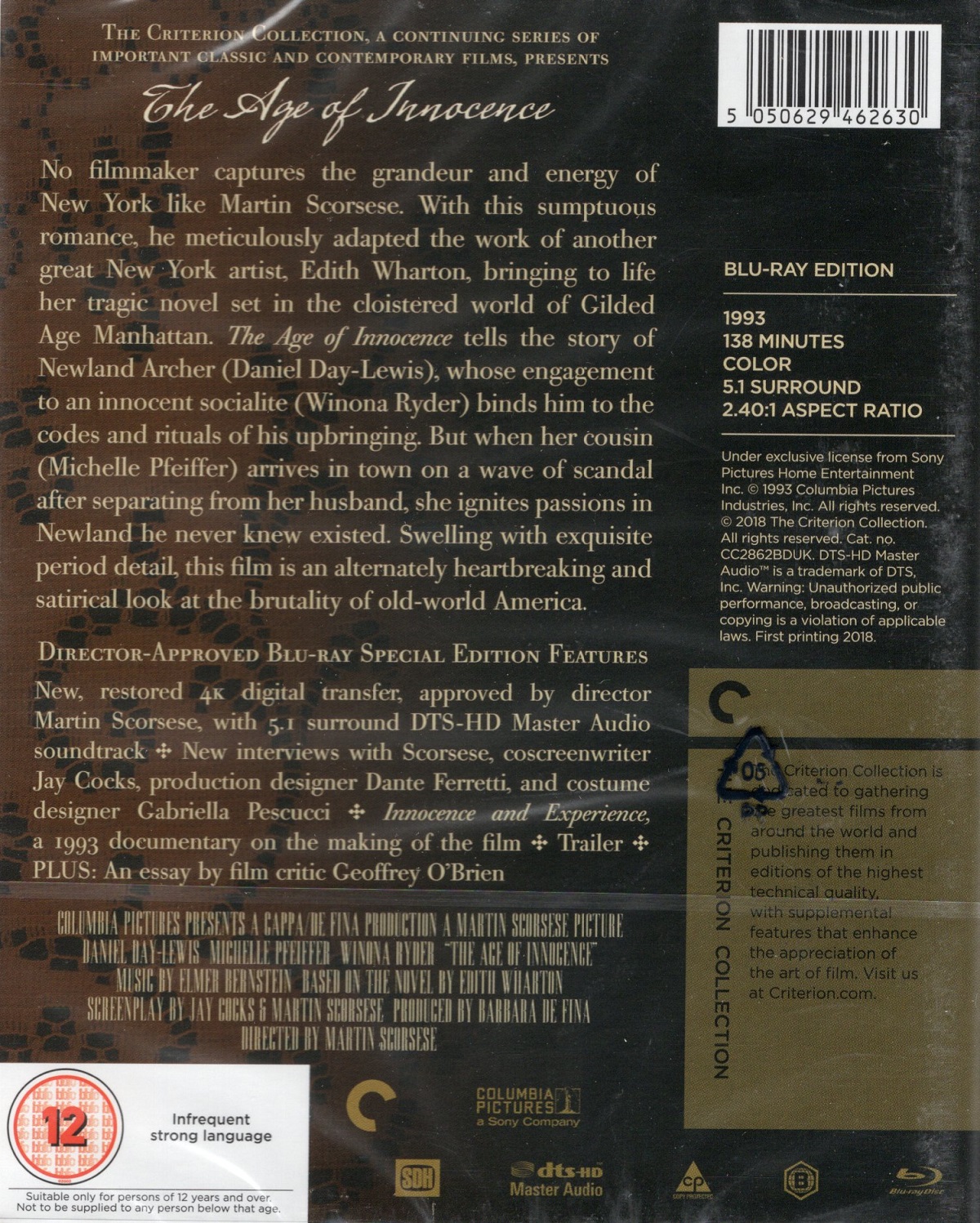 Age of Innocence (Criterion Collection) (ej svensk text) (Blu-ray) - 2