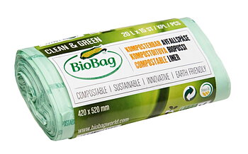 Biobag Komposterbar 20L 17my 420x540mm