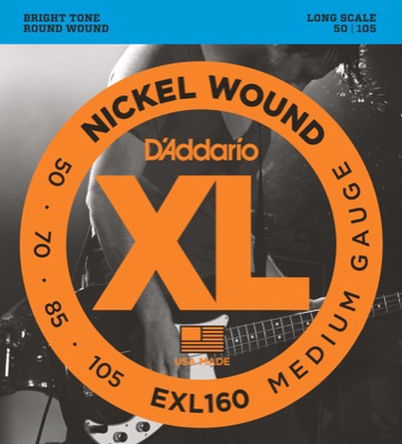 D'Addario Fretted EXL160 Medium Elbas 050 - 105