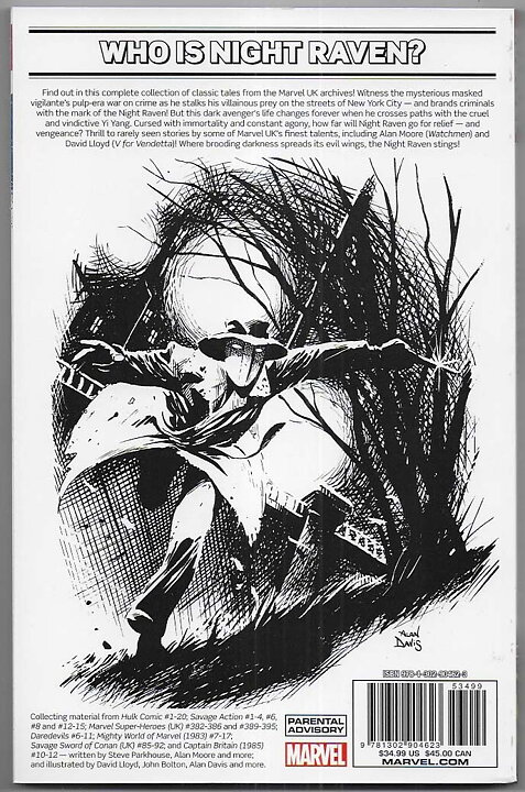 Night Raven: From The Marvel UK Vaults TP NM