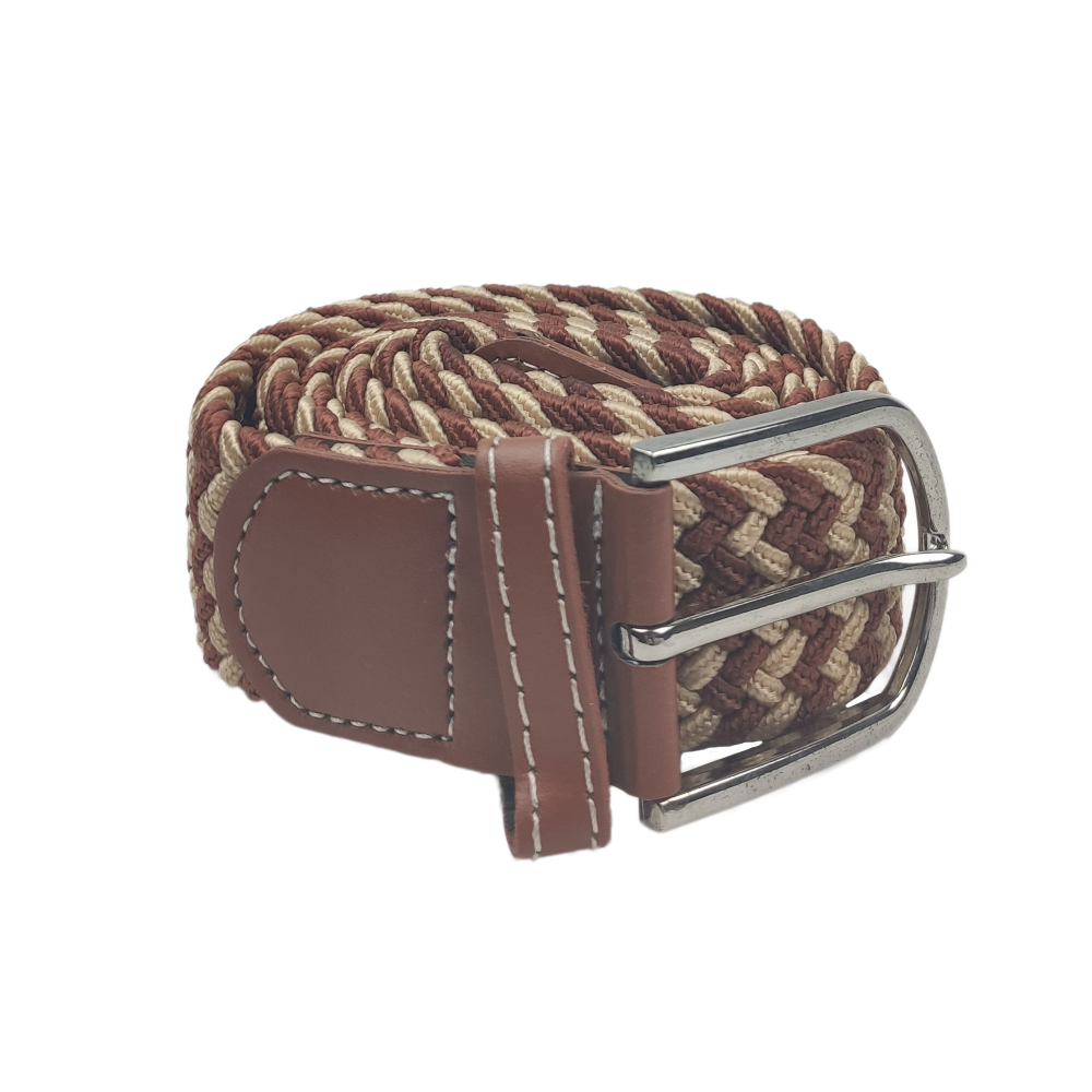 Lightbrown Pattern Belt Laying Down