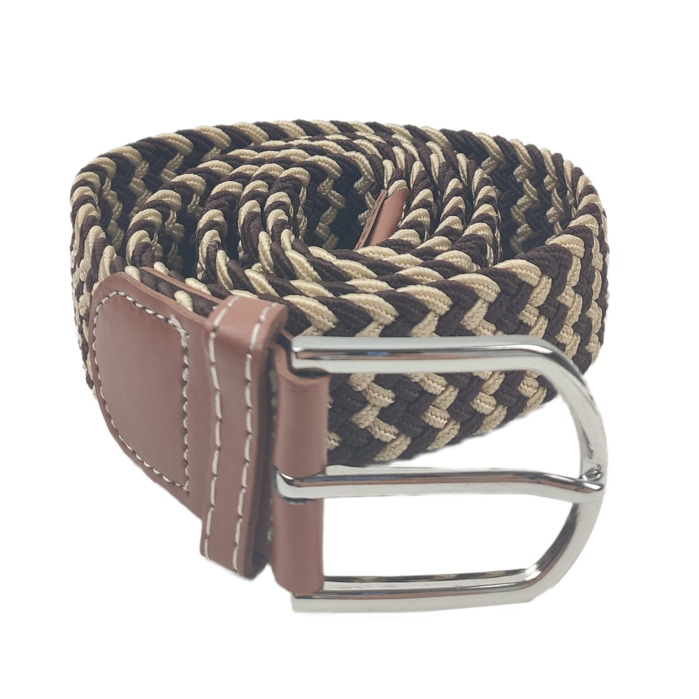 Darkbrown Pattern Belt Laying Down