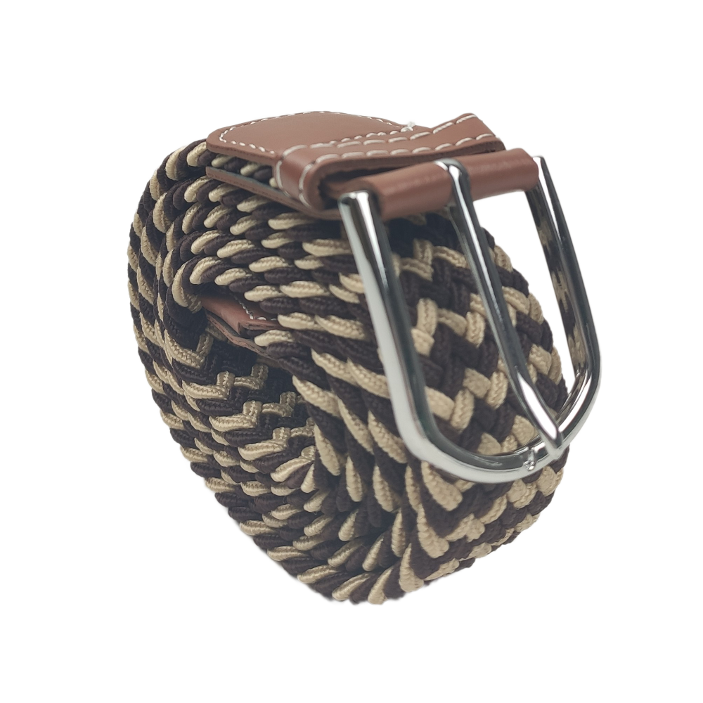 Darkbrown Pattern Belt Standing