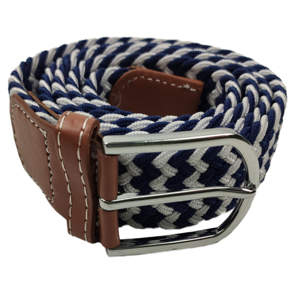 Blue/White Pattern Belt Laying