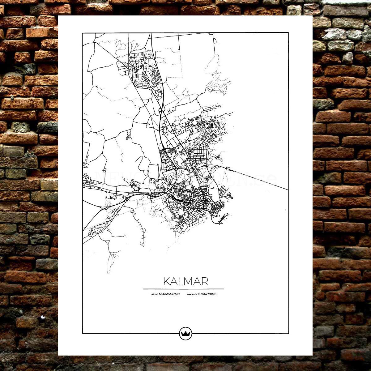 Karta  över Kalmar - 3