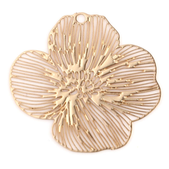 Berlock -  Blomma filigree, Guld