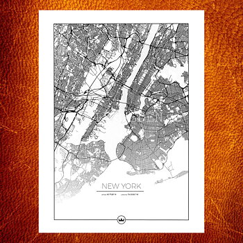Karta över New York