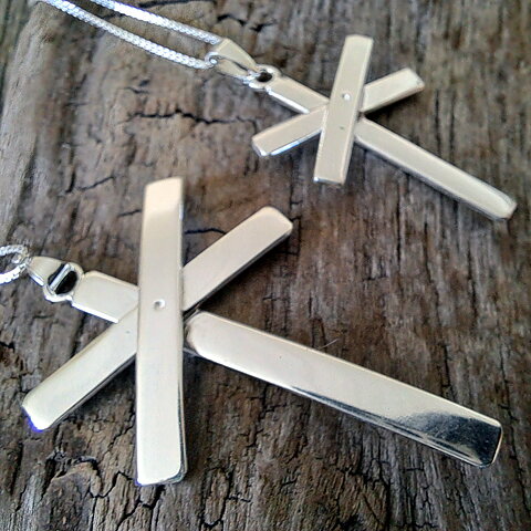 Necklace Mountain / Rail Sign Silver, Handmade, Jokkmokk Design