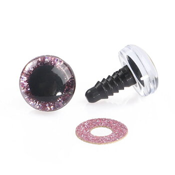 PLastic eye doll  DIY, Pink 1 pair