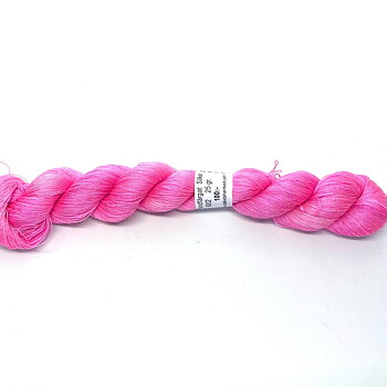 Handfärgad Silke 60/2 Rosa