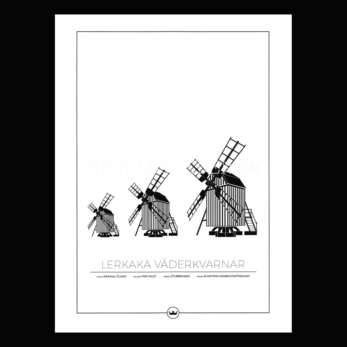 Lerkaka Väderkvarnar -  Öland