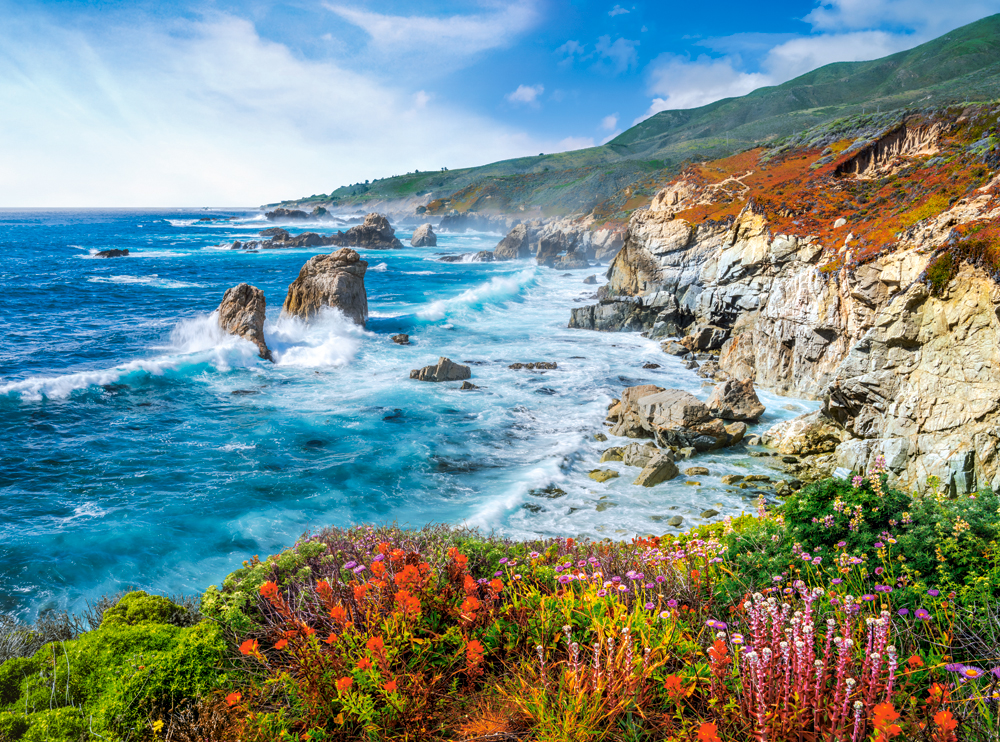 Big Sur Coastline, California, USA, puslespil med 2000 brikker (C-200856)