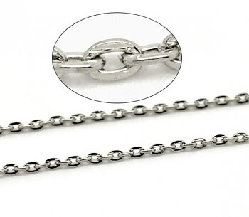 Crosskedja, 3x2mm platina 10m