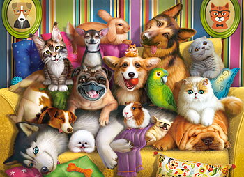 Playful Pets, 70-bitarspussel (B-070176)