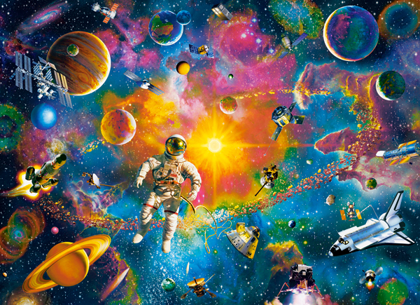 Man in Space, puslespil med 200 brikker (B-222261)