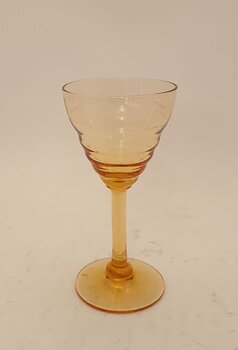 Liqueur glass amber 1930s