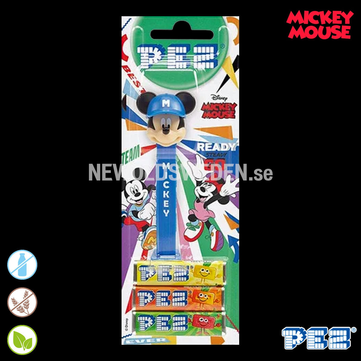 PEZ Dispenser MICKEY BLUE + Godis - Team Mickey & Minnie Samlarfigur - PE13 - 2