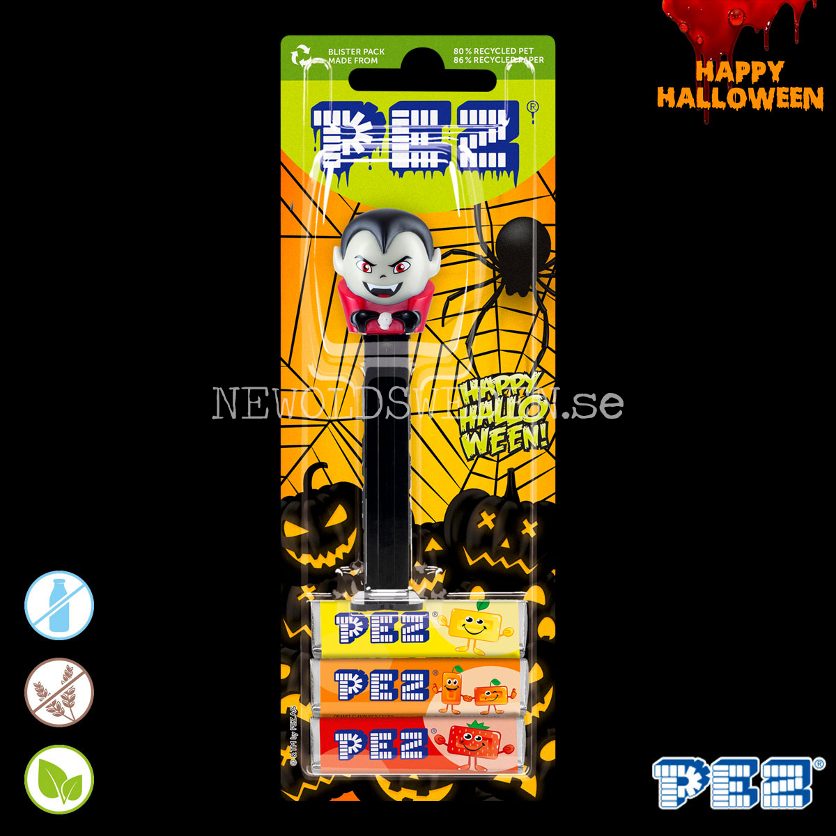PEZ Dispenser EDDIE THE VAMPIRE + Godis - Halloween - PE19 - 3