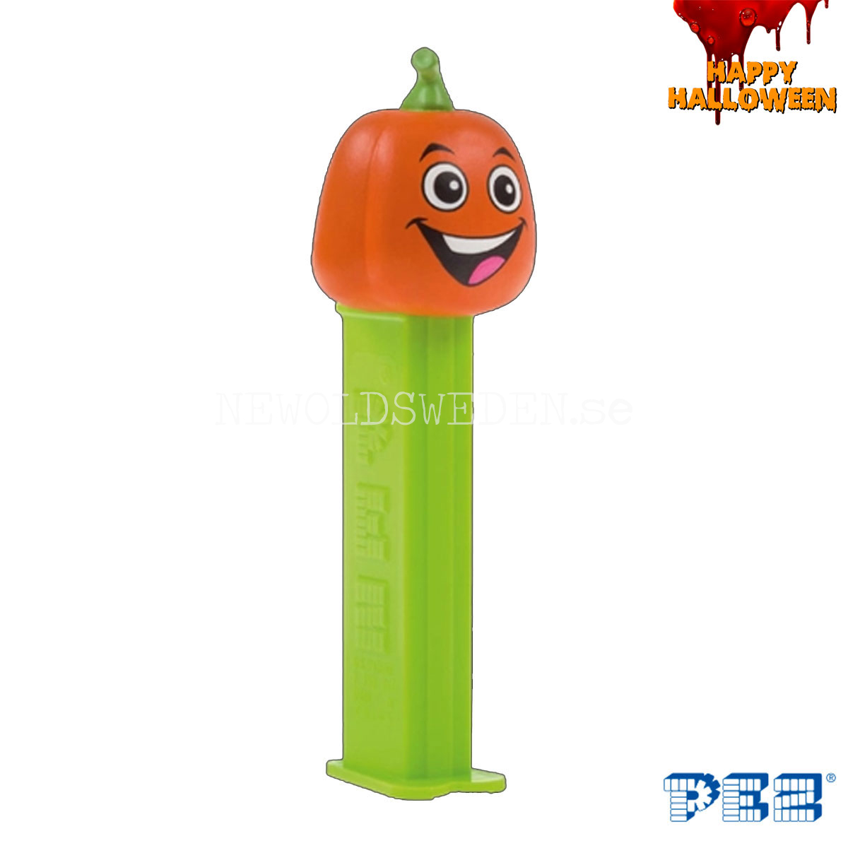 PEZ Dispenser JERRY THE PUMPKIN GREEN + Candy - Halloween - PE20 - 4