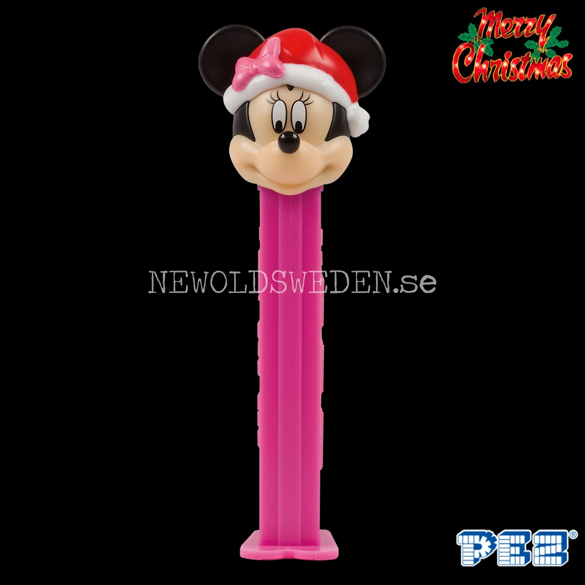 PEZ Dispenser MINNIE SANTA HAT + Godis - X-Mas  Samlarfigur - PE13 - 3