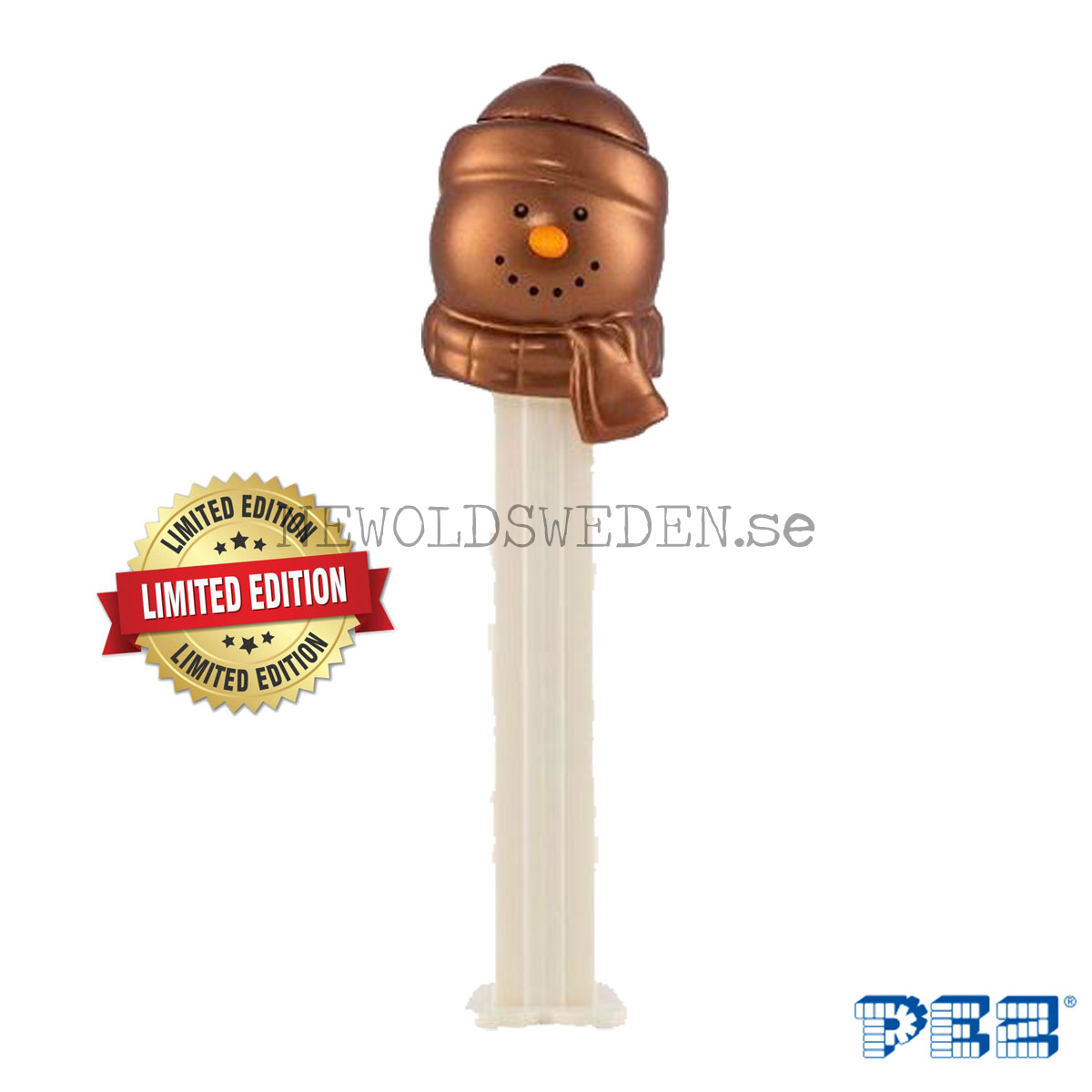 PEZ Dispenser BRONZE SNOWMAN + Godis - LIMITED EDITION Samlarfigur - PE03