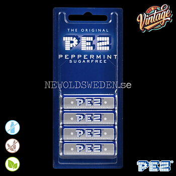 PEZ Refill MINT 4-pack 34G - THE ORIGINAL IS BACK Best before: 2027-03-30