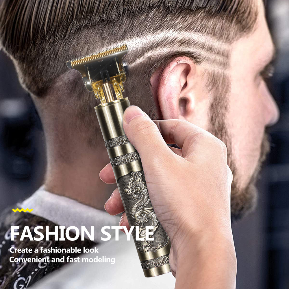 Professional Engraved Hair and Beard Trimmer - Drake 7 Pieces - 6